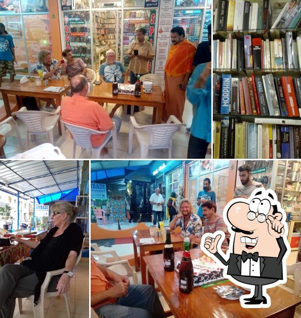 The interior of Benny's Cafè,kerala Spices&books