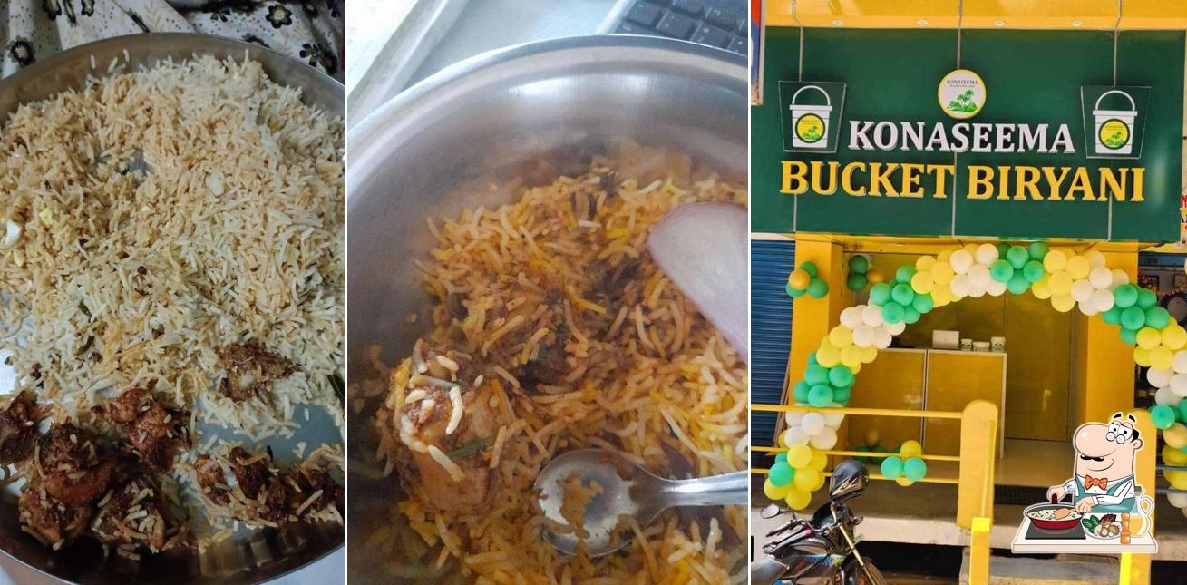 Fried rice at Konaseema Bucket Biryani