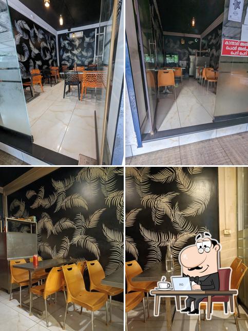 The interior of DJ Cafe