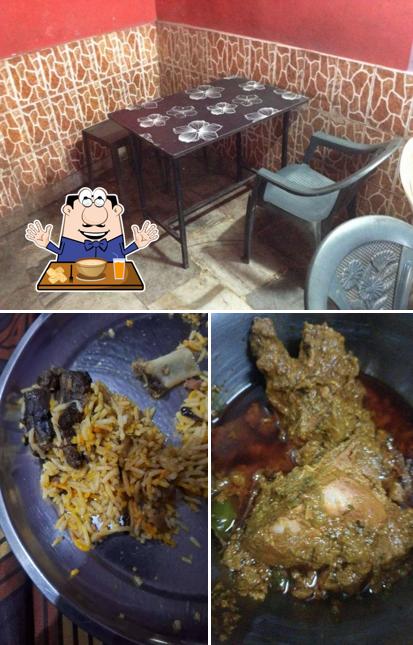 The image of food and interior at Laziz Family Restaurant
