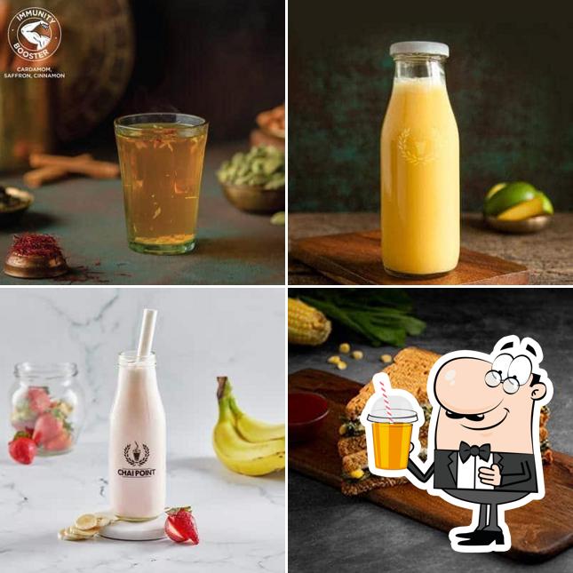 Enjoy a beverage at Chai point