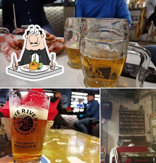 La cibo e esterno del ristorante