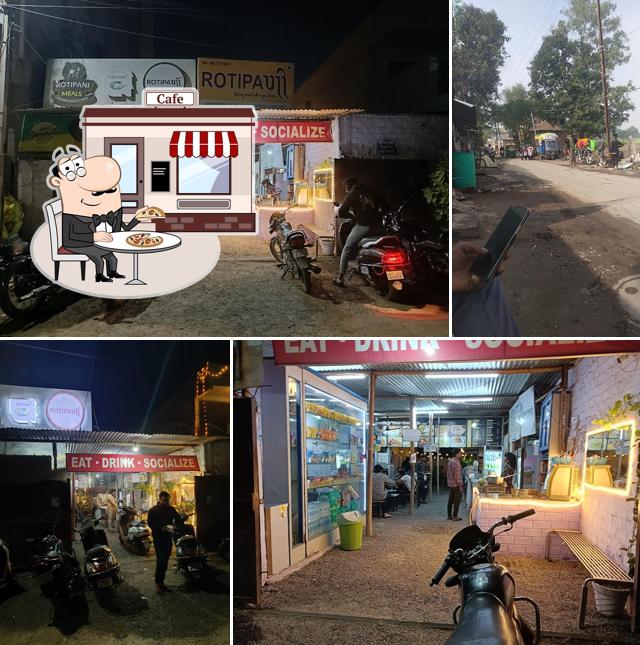 Enjoy the view at the outside area of Rotipani