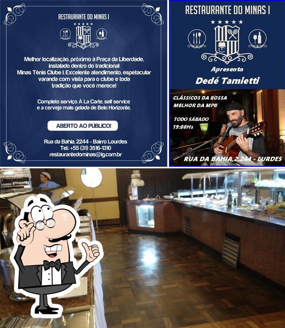 Sente em uma das mesas no Restaurante Minas I