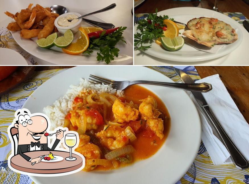 Comida em Iguarias Cozinha do Mar