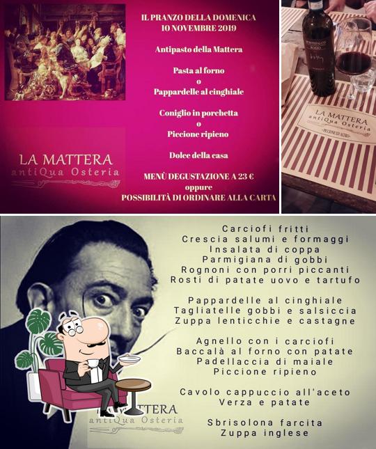 Gli interni di La Mattera antiQua Osteria