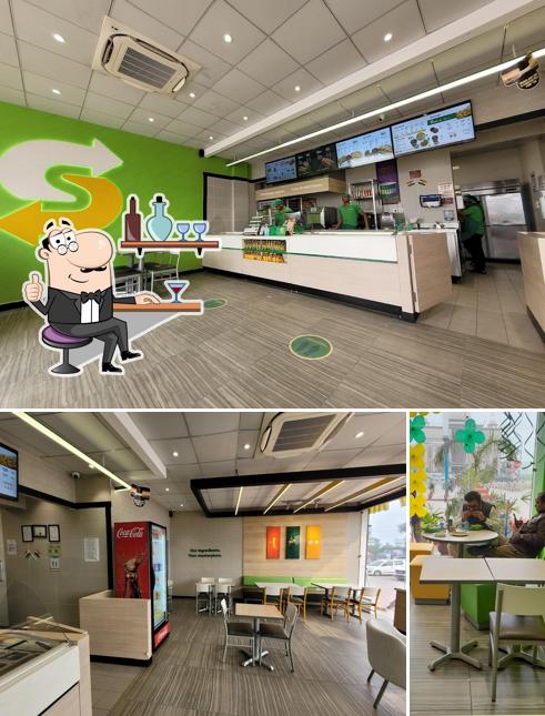 Take a seat at one of the tables at Subway Hisar Road Sirsa