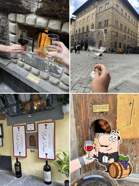 È gradevole godersi un bicchiere di vino a Buchetta del Vino (Wine Window)