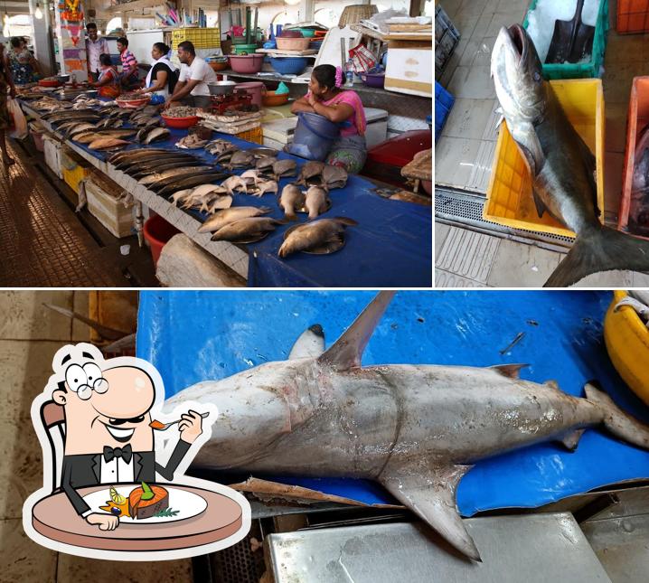 Margaon fish market serves a range of fish dishes