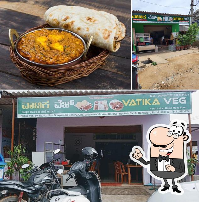 The picture of exterior and food at Vatika Veg. (North Indian Food) The picture of exterior and food at Vatika Veg. (North Indian Food)