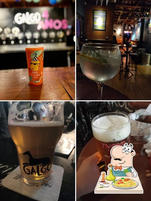 Platos en Galgo Beer House Concórdia