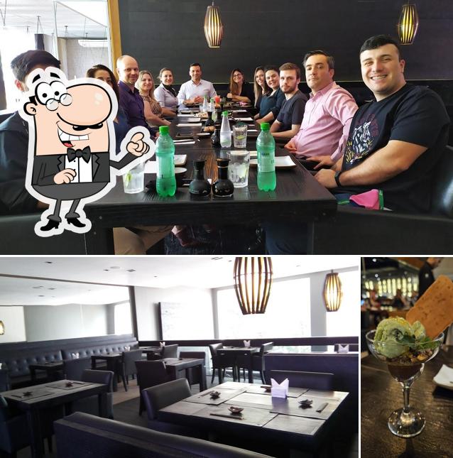 O interior do Hai Sushi Lounge Bar