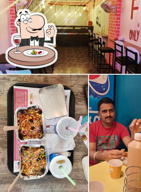 Take a look at the photo depicting food and interior at Hunger Strike Restaurant