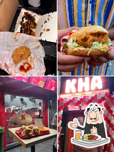 Food at KHA - Burgers, Fries, Fried Chicken