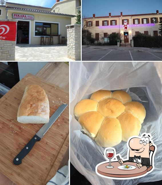 Pekara Ližnjan si caratterizza per la cibo e esterno