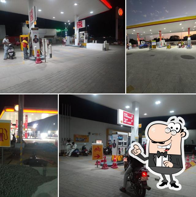You can get some fresh air outside Shell V PRO Petrol Bunk