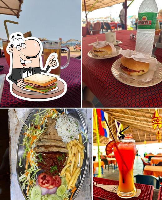 Grilled cheese sandwich at Splash Beach Shack