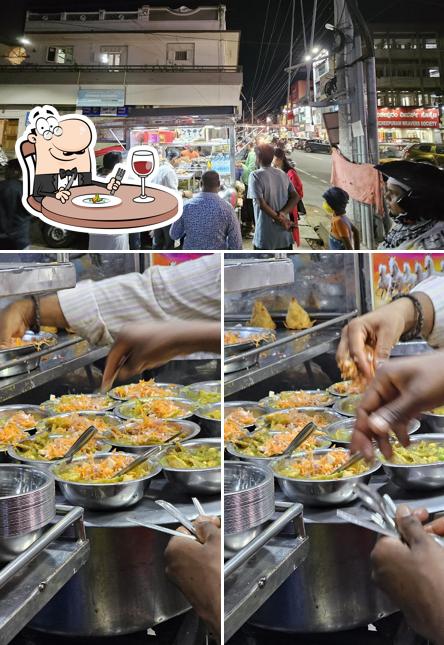 Take a look at the photo displaying food and exterior at Krishna Pani Puri