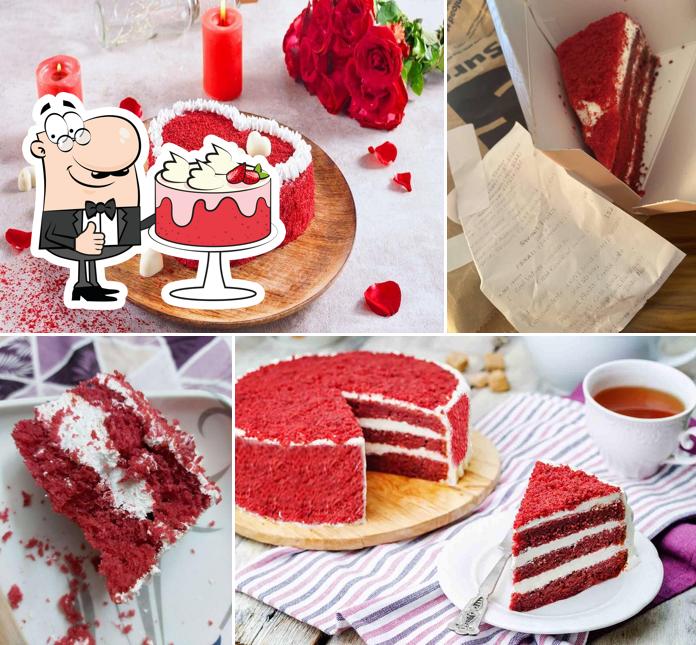 Red velvet cake at Sweet Truth Padur