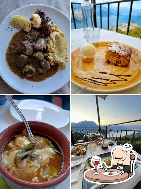 Cibo al Trattoria Baita Belvedere