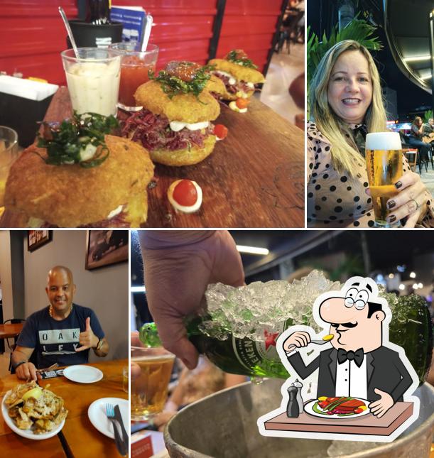 Sanduíche de carne de porco desfiada em Boteco Bené