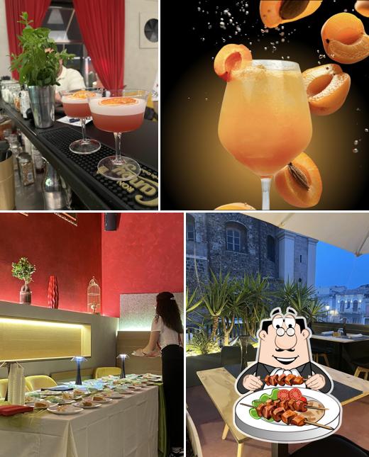 Dai un’occhiata alla immagine che presenta la cibo e interni di Helliot lounge & bistrot
