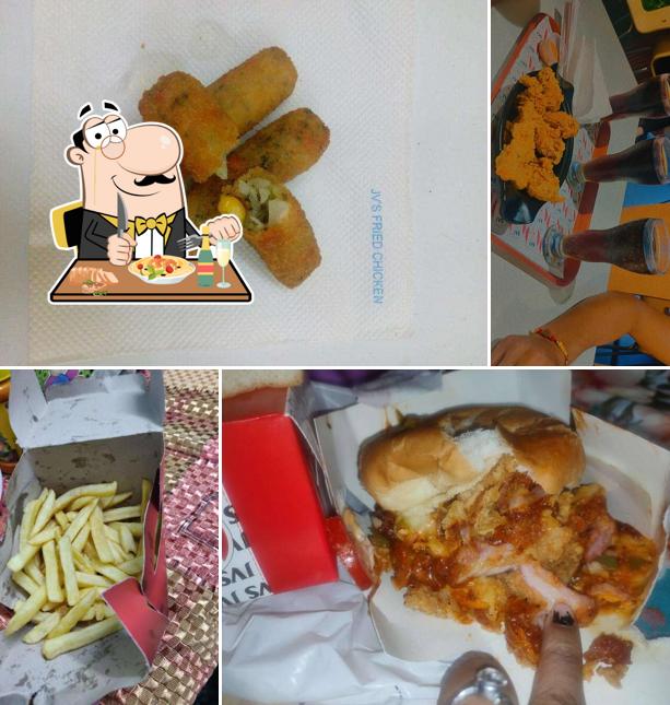 Fried chicken at JVS