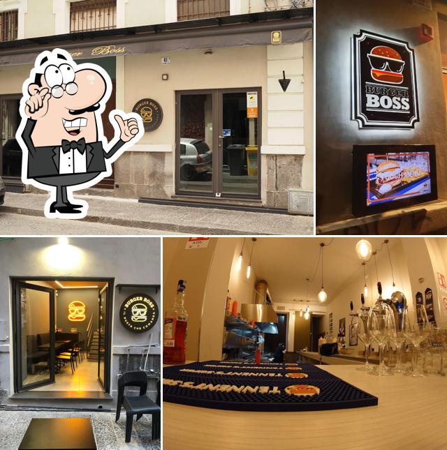 Gli interni di Burger Boss