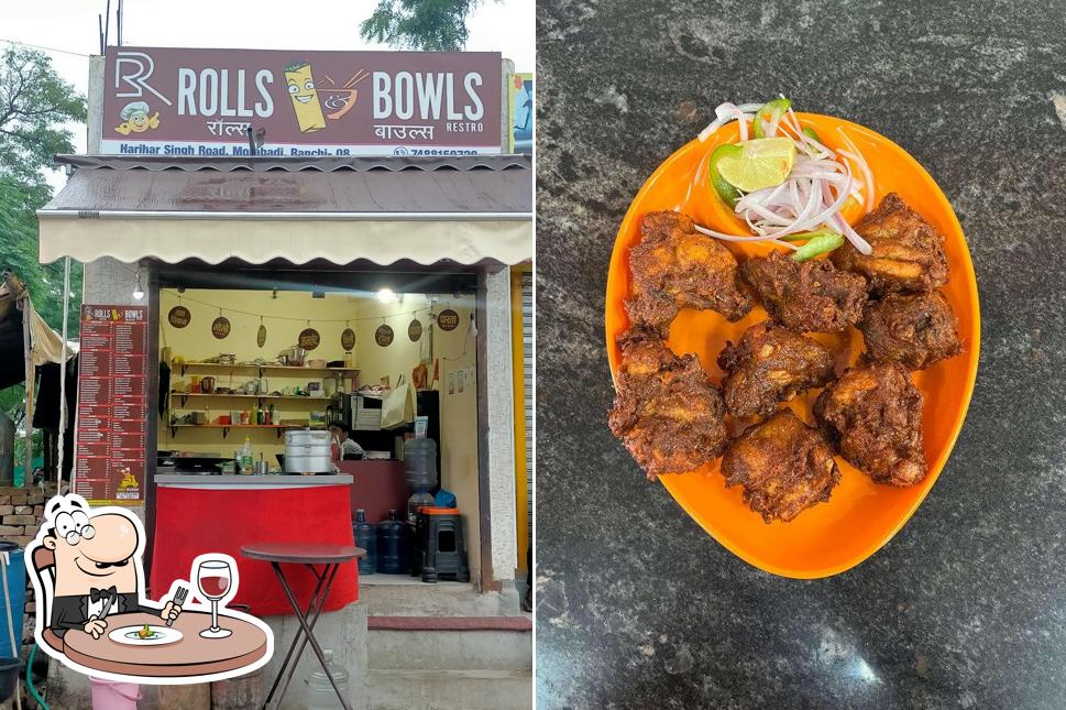 Meals at ROLLS AND BOWLS RESTRO