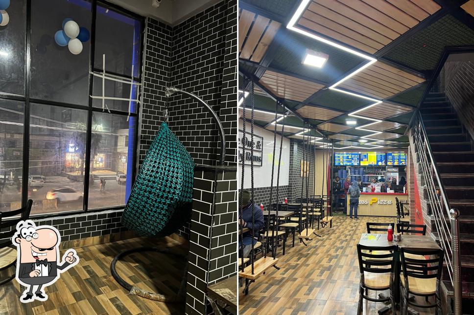 The interior of Rom's Pizza - Dadri