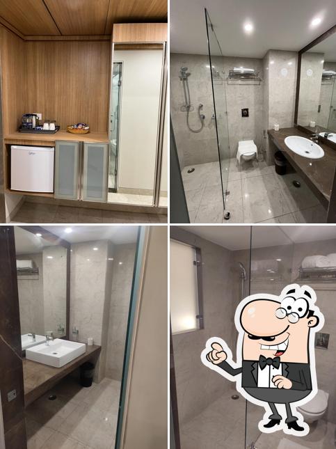 Take a seat at one of the tables at Hotel Residency