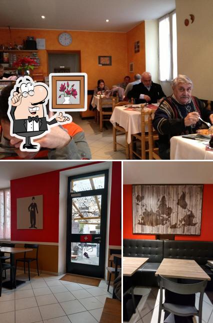 Gli interni di Osteria Mesolcina