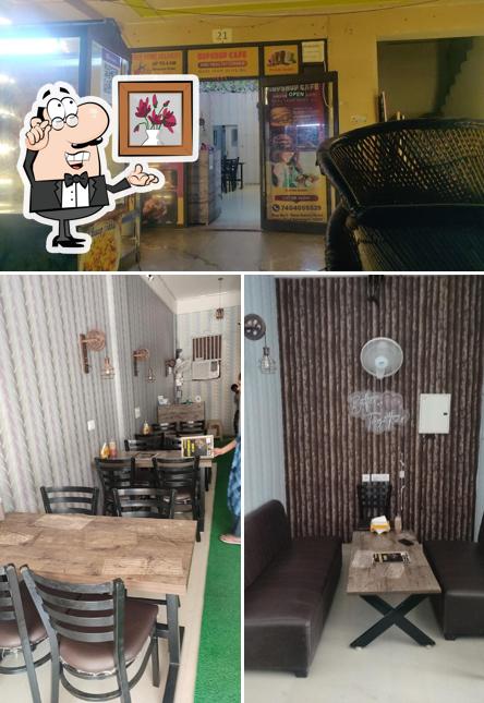 The interior of GUPSHUP CAFE