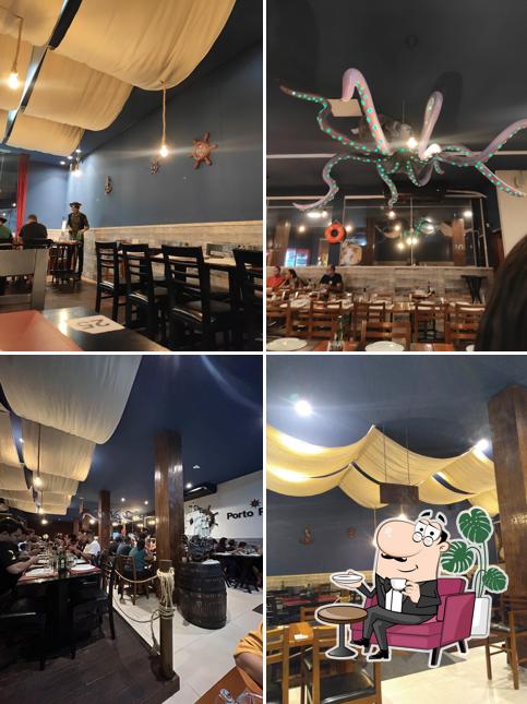 Veja imagens do interior do Porto Pirata Pizzaria