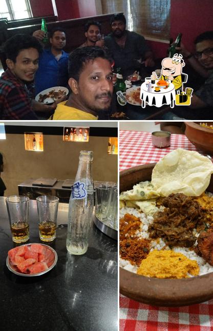 The restaurant's food and bar counter