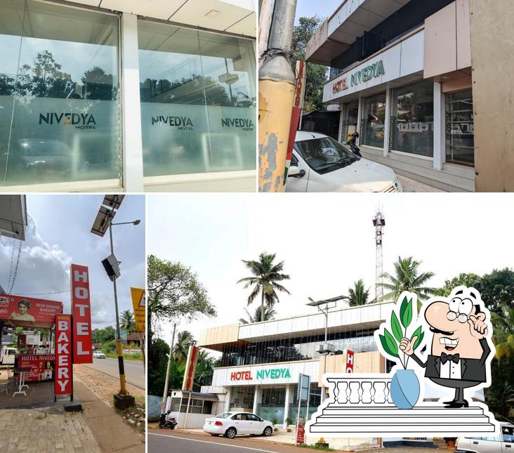 The exterior of Hotel Nivedya Chingavanam