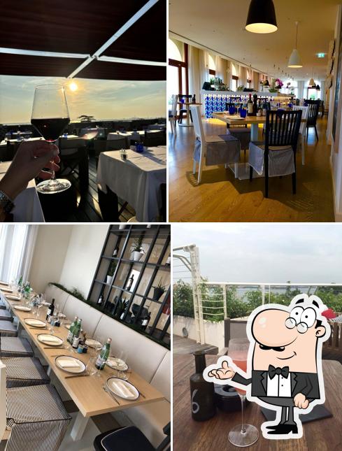 Gli interni di Sagra Rooftop Restaurant and Bar