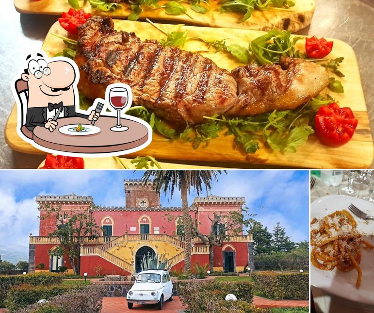 Dai un’occhiata alla immagine che mostra la cibo e esterno di Castello Romeo