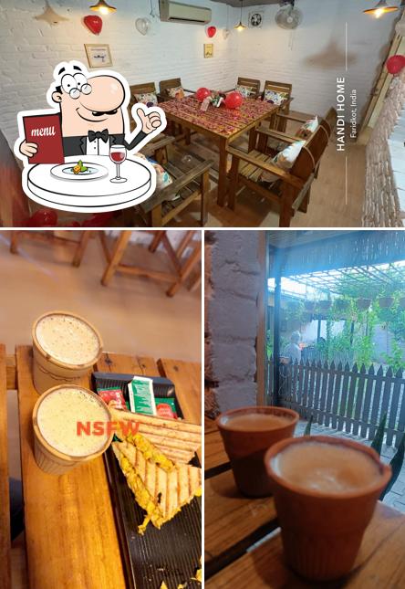 The image of food and interior at Mayra's Handi home