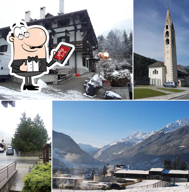 Goditi la vista dall'area esterna di Hotel Terme Bormio