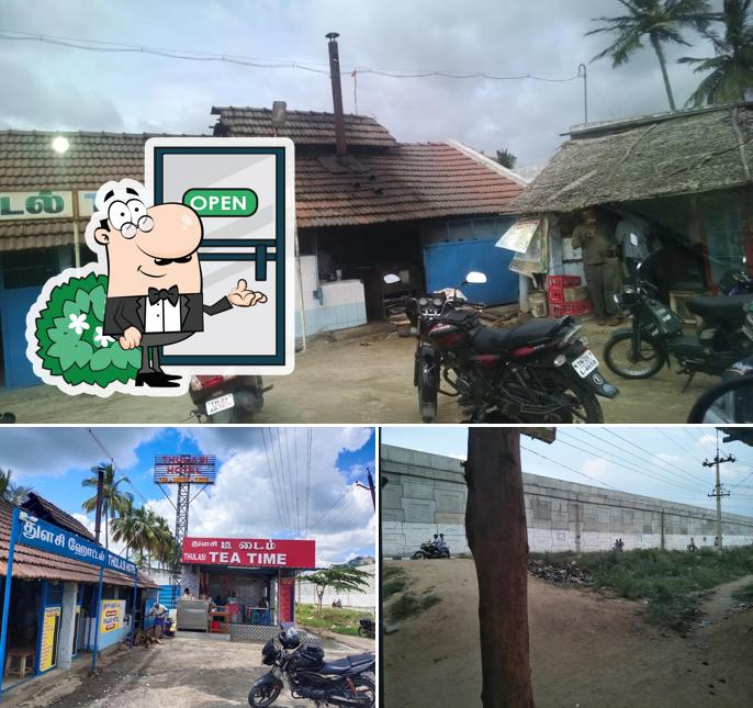 You can get some fresh air at the outside area of Thulasi Hotel