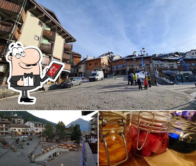 Questa è la immagine che mostra la esterno e cibo di Hotel Assietta