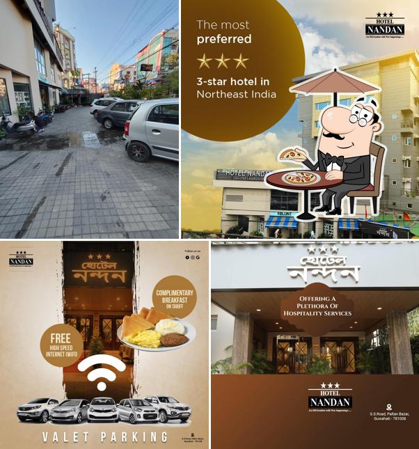 The exterior of Hotel Nandan