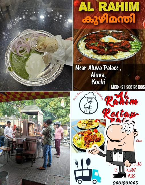 Check out the photo displaying interior and food at Al Raheem Hotel
