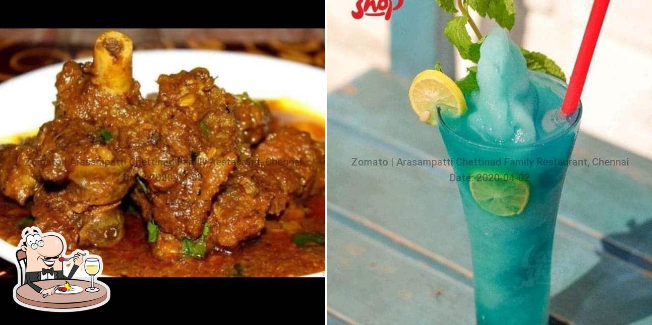 Food at Arasampatti Chettinad family restaurant