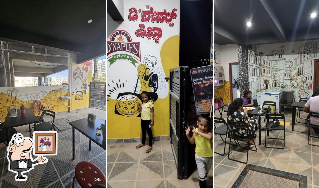 The interior of D'Naples Pizza