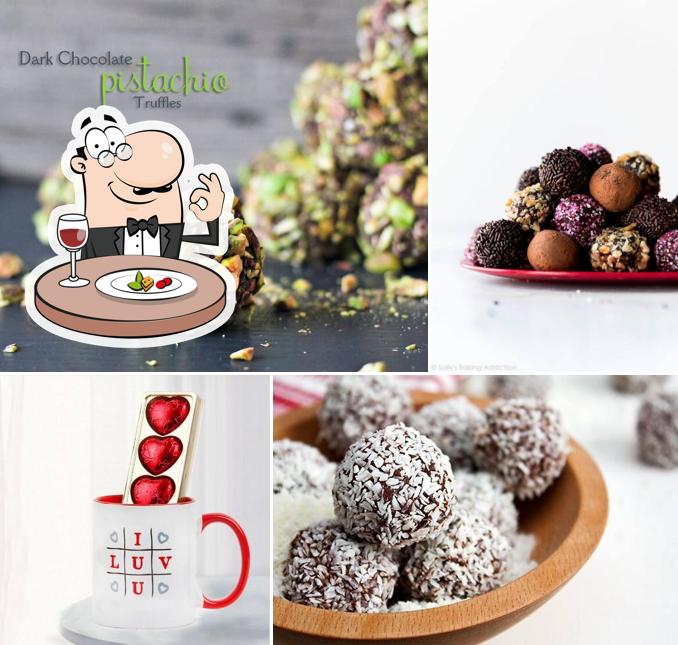 Food at MoShik's Homemade Chocolates