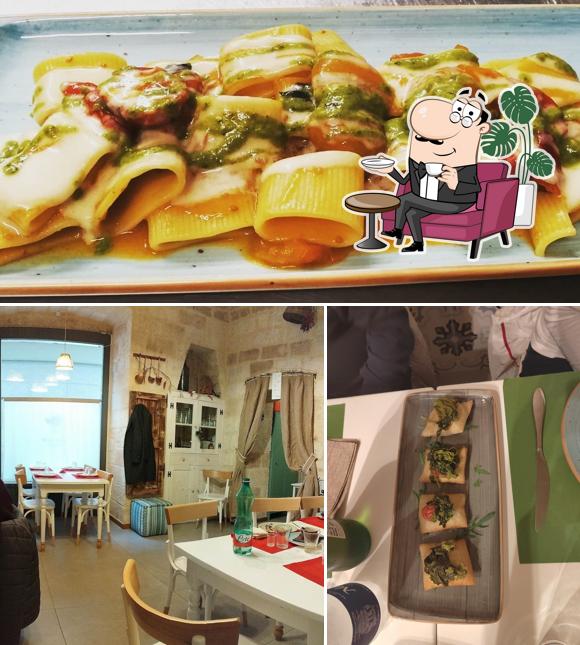 Questa è la foto che presenta la interni e cibo di Cic'R Sfritt Osteria