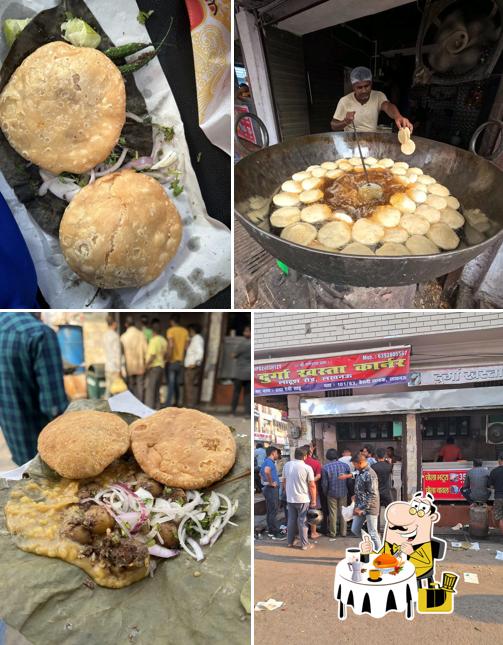 Food at Durga Khasta Corner