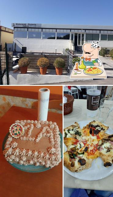 Questa è la immagine che presenta la cibo e esterno di Aurora - Pizzeria Ristorante
